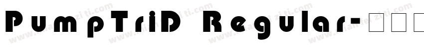 PumpTriD Regular字体转换